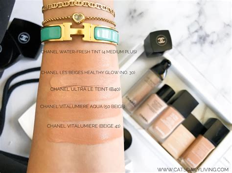 chanel les beiges tint swatches|Chanel Les Beiges foundation shades.